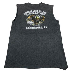 Vintage 2000s Harley Davidson Harrisburg PA Sleeveless Shirt Adult Size Large‎